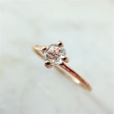 Rose Cut Diamond Ring - Etsy