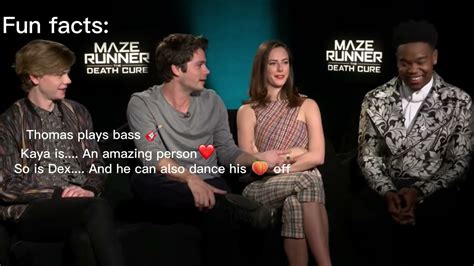 The Maze Runner cast Interviews [Mostly Dylmas] clips but it's edited ...