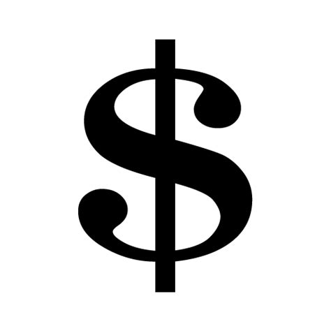 Dollar logo PNG transparent image download, size: 512x512px