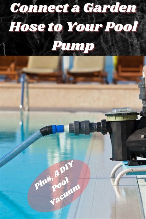 Connect A Garden Hose To A Pool Pump [Video] | Pool pump, Garden hose, Pool