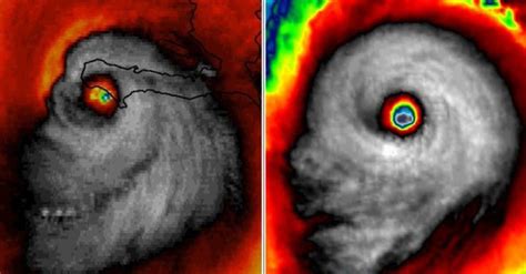 It looks like a human skull. The satellite took a creepy photo of ...