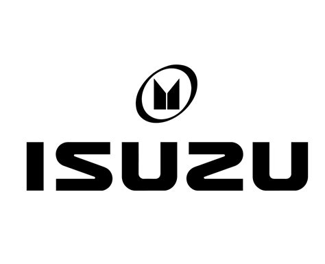 Isuzu Brand Logo Symbol With Name Black Design Japan Car Automobile ...