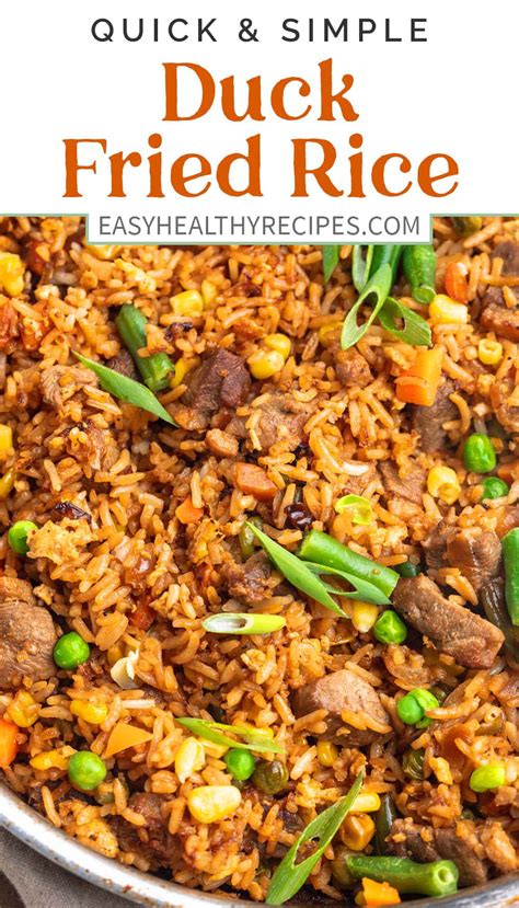 Duck Fried Rice - Easy Healthy Recipes