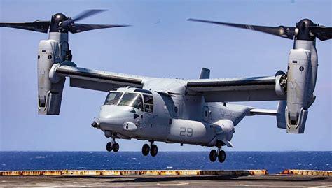 The V-22 vtol aircraft Osprey Doesn't need a run way