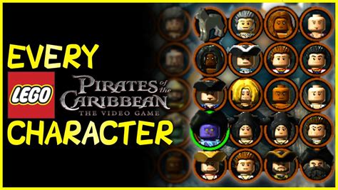 EVERY CHARACTER in LEGO Pirates of the Caribbean: The Video Game (2011 ...