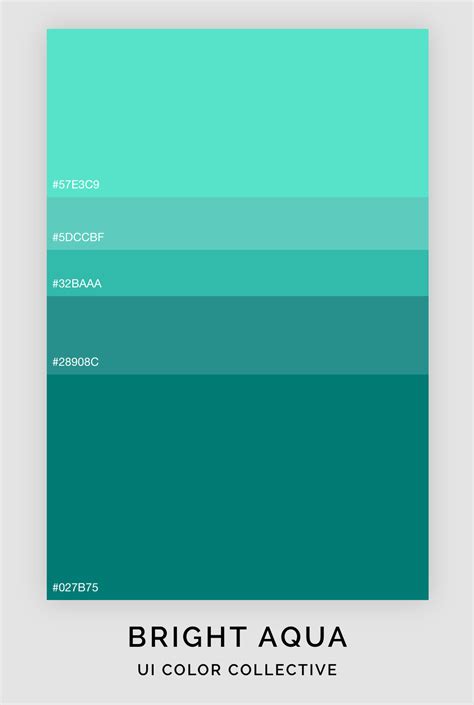 Bright Aqua Color Palette