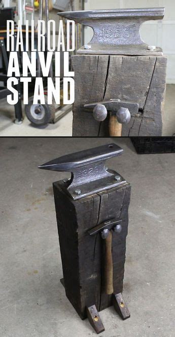 DIY Railroad Anvil Stand | Welding projects, Blacksmithing, Metal ...