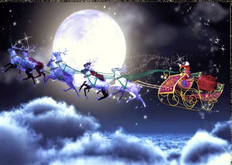 [21++] Stunning Santas Sleigh In The Sky Wallpapers - Wallpaper Access