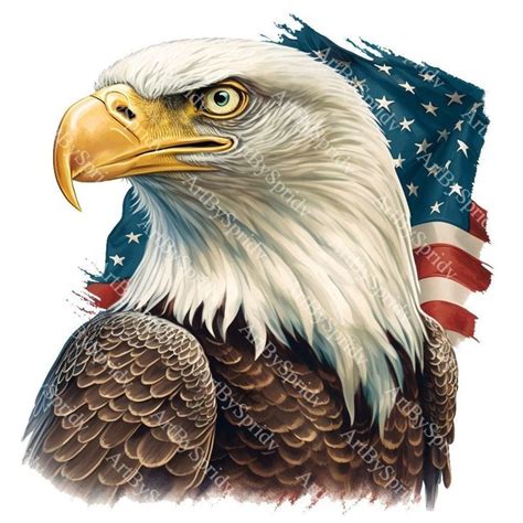 USA Patriotic Eagle Flag PNG Transparent Clipart Abstact - Etsy in 2023 ...