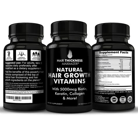 Natural Hair Growth Vitamins - For Stronger, Thicker Hair – Hair ...