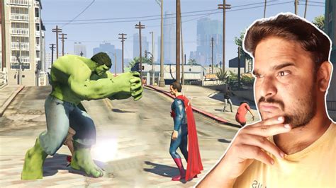 Gta 5 Hulk Vs Superman Who Will Win? - YouTube