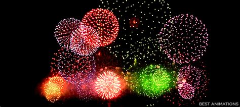 Most Popular Colorful Fireworks Gif