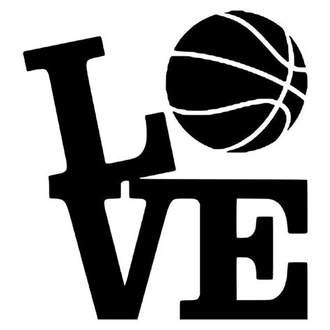 Love Basketball Stencil - DIY Art in a Box