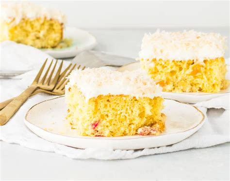 Fruit Cocktail Cake - The Itsy-Bitsy Kitchen