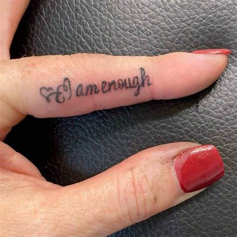 24 Meaningful I Am Enough Tattoo Design Ideas for You - Tattoo Twist