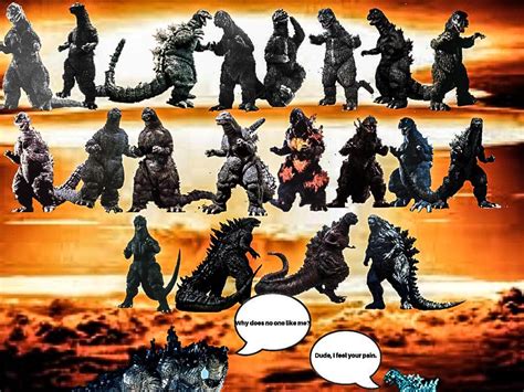 Evolution of Godzilla 1954-2018 : r/GODZILLA