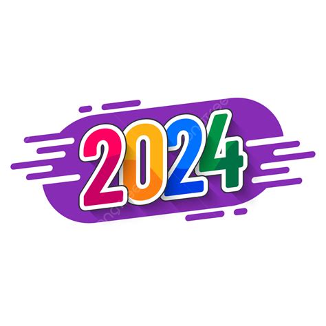 2024 Years Banner, 2024, Years, Banner PNG and Vector with Transparent ...