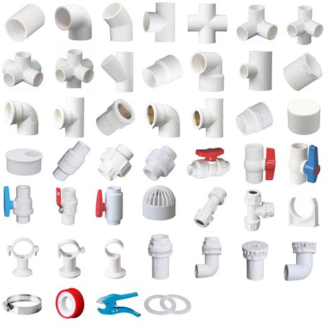 White PVC 32mm ID Pressure Pipe Fittings Metric Solvent Weld Various ...