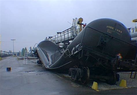 Collapsed Tank Car