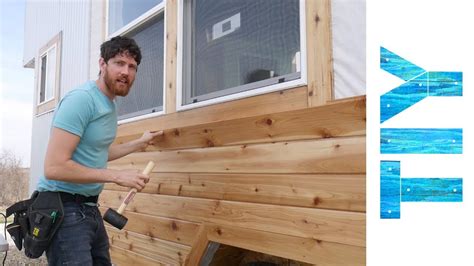 Installing Cedar Siding on Our Tiny House - YouTube