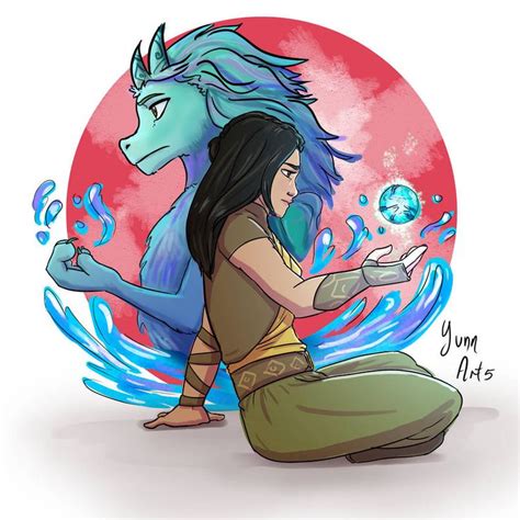 Raya and Sisu Fanart by yunnasukiga5 on DeviantArt | Cartoon dragon ...