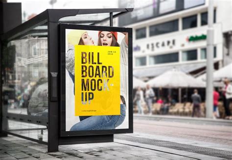 Bus Stop Billboard Mockup - Mockup World