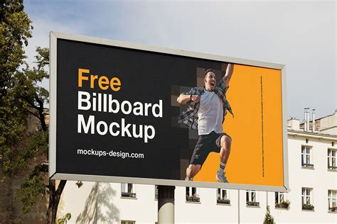 Free street billboard mockup - Mockups Design