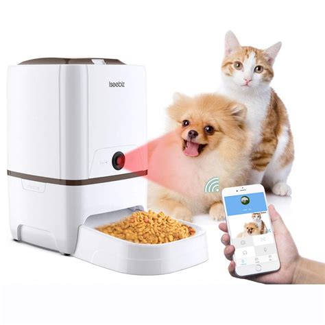 Iseebiz Automatic Pet Feeder with Camera - CatPremier.com