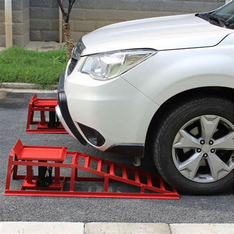 EAYSG Hydraulic Car Ramps Lift - 2PCS, 10000lbs, Ideal for Garage Use ...