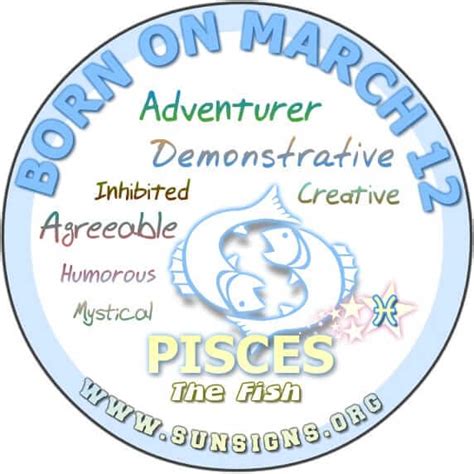 March 12 Zodiac Horoscope Birthday Personality - SunSigns.Org