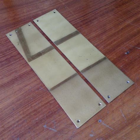 Reclaimed Brass Finger Plates - V&V Reclamation