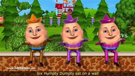 Humpty Dumpty Nursery Rhyme - 3D Animation English Rhymes for children ...