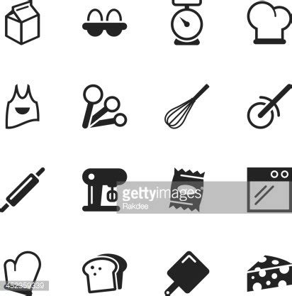 Baking Silhouette Icons Stock Clipart | Royalty-Free | FreeImages