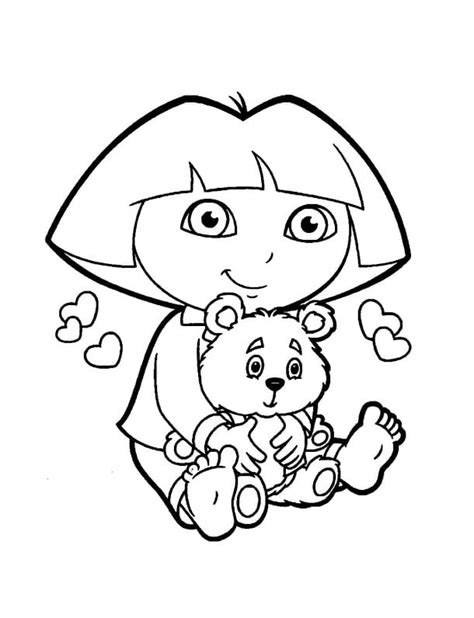 Free Coloring Pages Of Dora