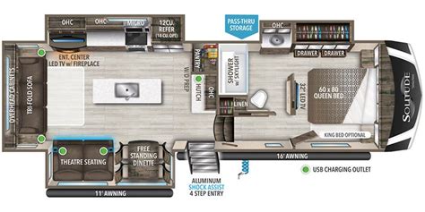 2022 Grand Design Solitude S-Class 2930RL Fifth Wheel Specs