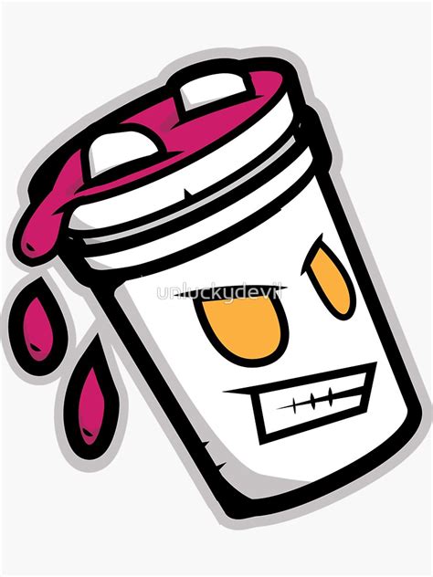 "Double Cup" Sticker by unluckydevil | Redbubble