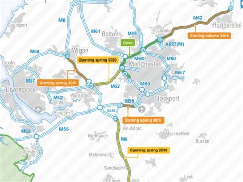 Map Of M6 Motorway