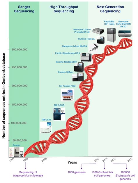 Overview of the evolution of bacterial genome sequencing. | Download ...