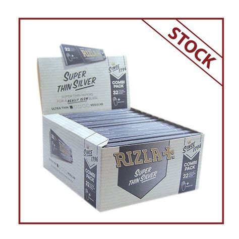 Rizla Rolling Papers King Size Slim - Silver - Hemp Paper Smoking ...