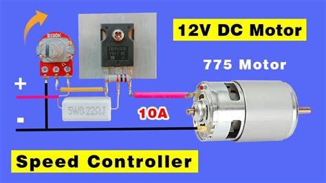 How to make Simple DC Motor Speed Controller Circuit DIY, 12V Motor ...