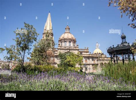 The beautiful Guadalajara Cathedral in the historic center, Guadalajara ...