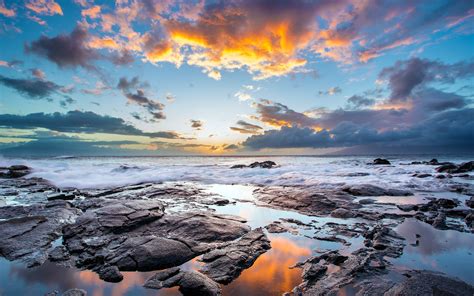 Maui Beach Sunset Wallpaper - WallpaperSafari