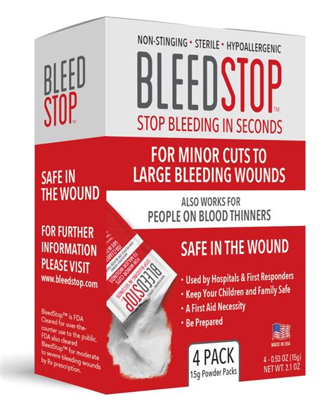 BleedStop™ for People on Blood Thinners, Great for Nosebleed