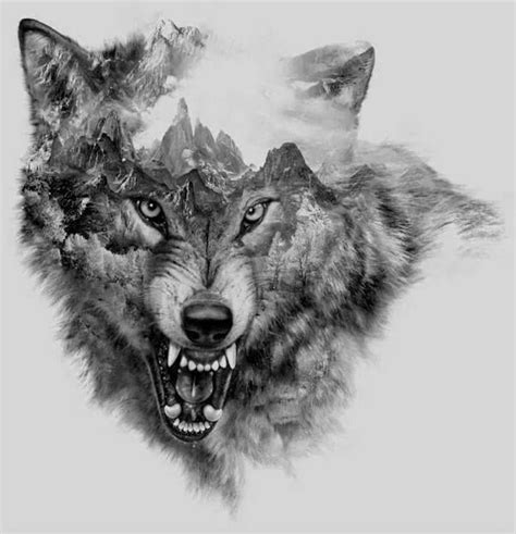 feral wolf | Wolf tattoo design, Wolf tattoo ärmel, Wolf tattoos