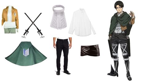 Attack On Titan Levi Ackerman Survey Corps Uniform Set Cosplay Costume ...