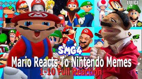 SMG4 Mario Reacts to Nintendo Memes 1-10 Full Reaction - YouTube