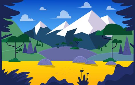 Vector Landscape illustration 360297 Vector Art at Vecteezy