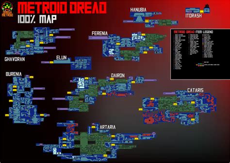 Metroid Dread Walkthrough: 100% Map & Routes - Omega Metroid