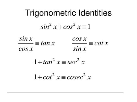 PPT - Trigonometric Identities PowerPoint Presentation, free download ...