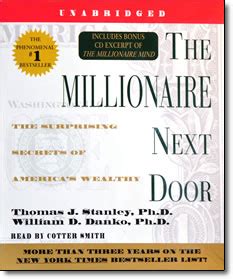 The Millionaire Next Door – audio CD or MP3 – Thomas J Stanley – Save!